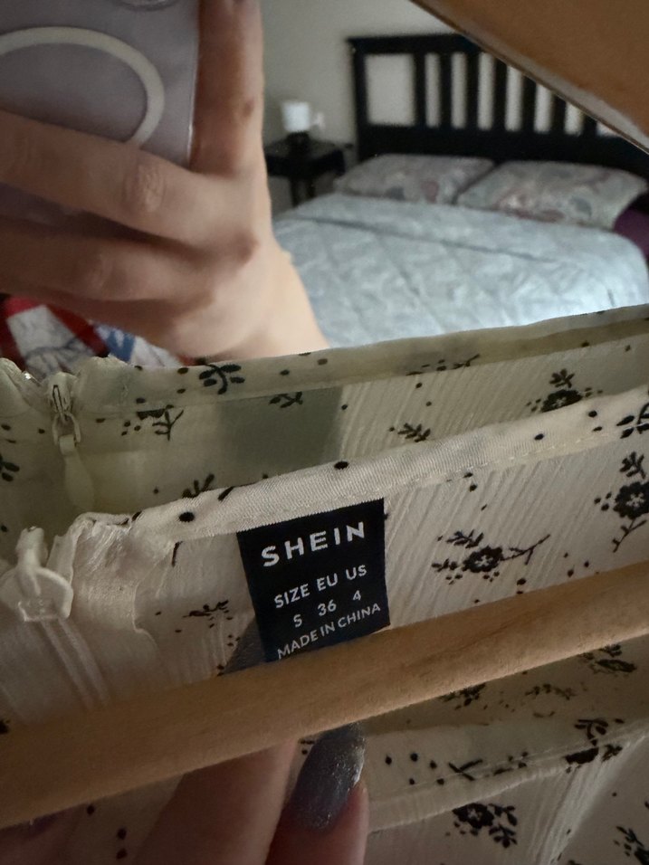 Shein Vintage Çiçekli Elbise - Görsel 3