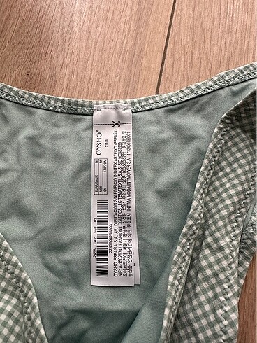 Oysho Oysho Yeşil Kareli Bikini Alt Brazillian