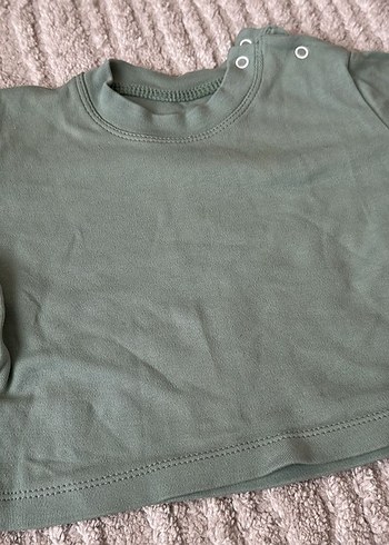 Bebek için beyaz ve pastel uzun kollu içlik - Görsel 4