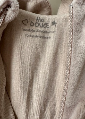 Krem Renkli Kürklü Bebek Tulumu - Görsel 3