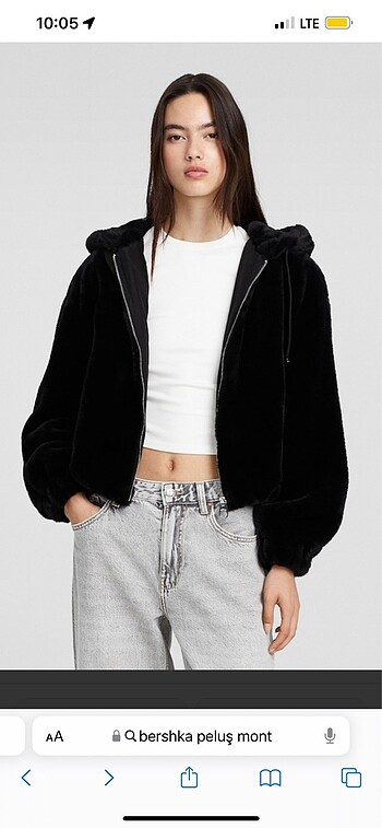 Bershka peluş mont