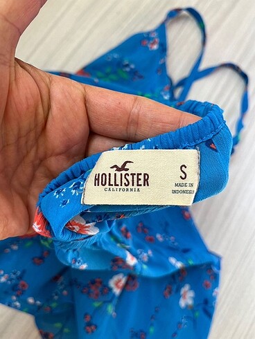 s Beden mavi Renk Hollister fırfırlı üst