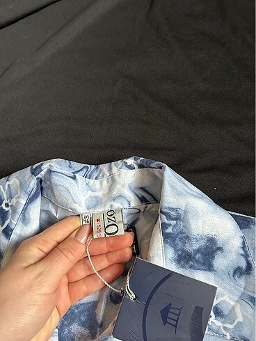 xl Beden mavi Renk Sıfır etiketli vintage gömlek