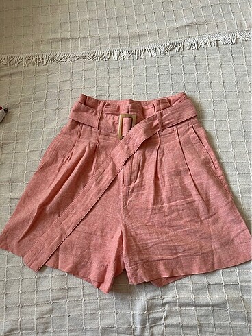 Stradivarius keten şort
