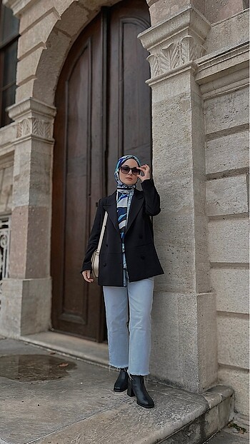 36 Beden siyah Renk Blazer ceket