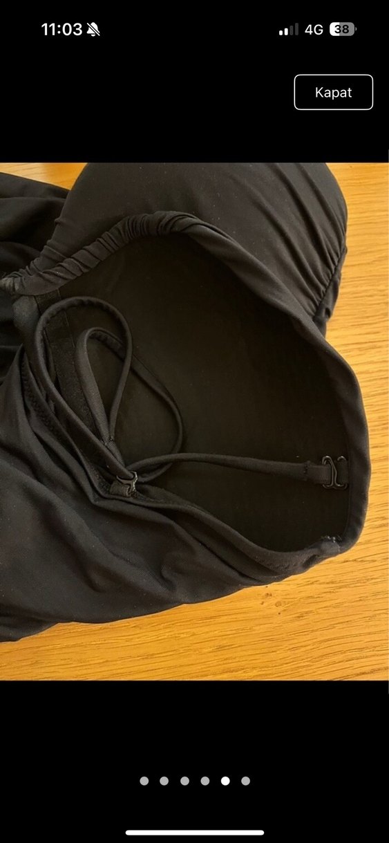 Calzedonia  Siyah Drapeli Kadın Mayo - Görsel 5