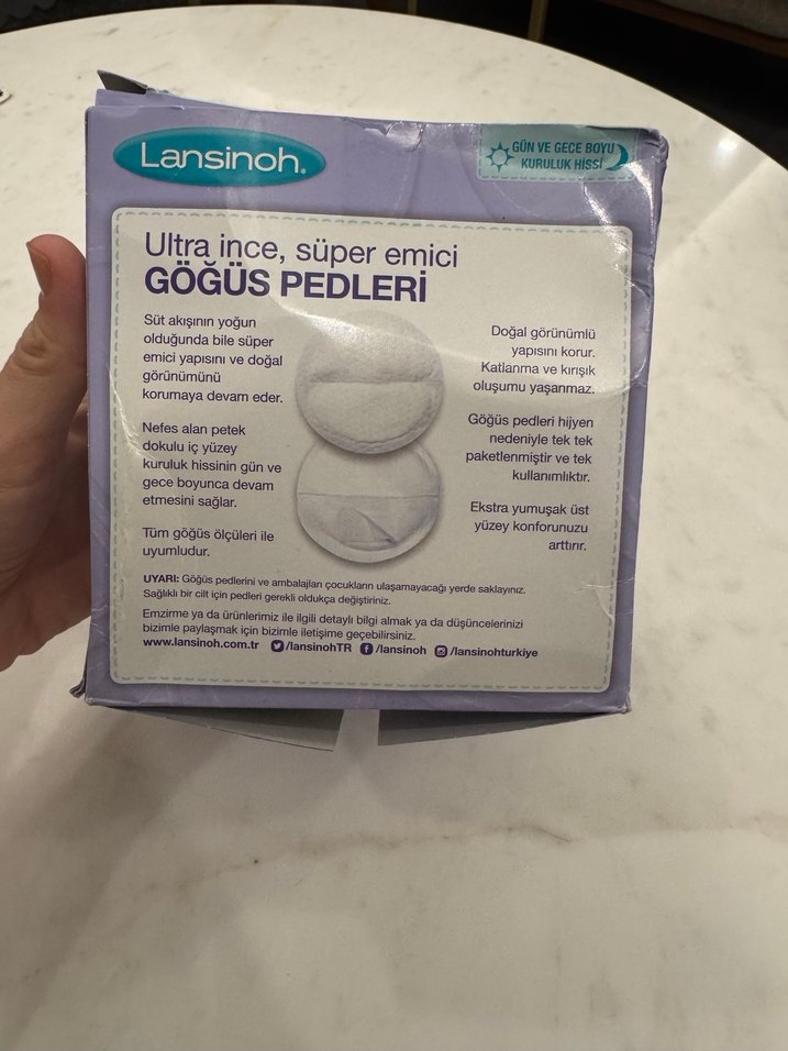 Lansinoh Ultra İnce Süper Emici Göğüs Pedi 38 adet - Görsel 2