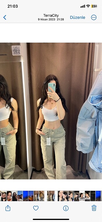 zara kargo pantolon