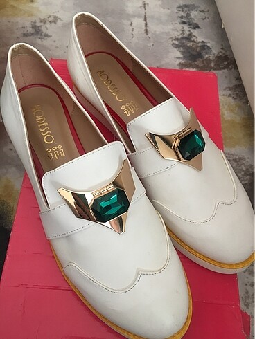 Elle Loafer beyaz ayakkabı