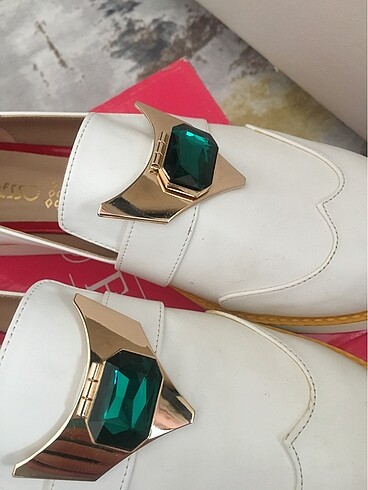 40 Beden beyaz Renk Loafer beyaz ayakkabı