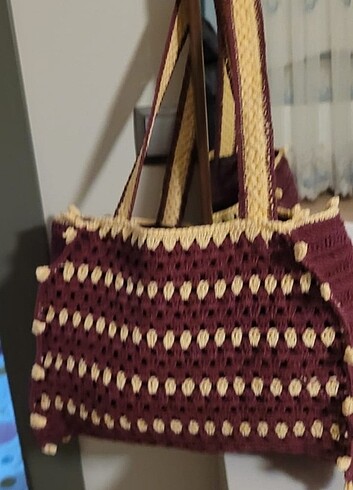 Beden bordo Renk Plaj çantası