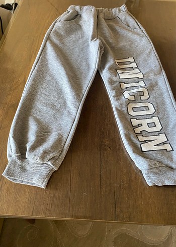 Gri Baskılı Kız eşofman altı - Görsel 3