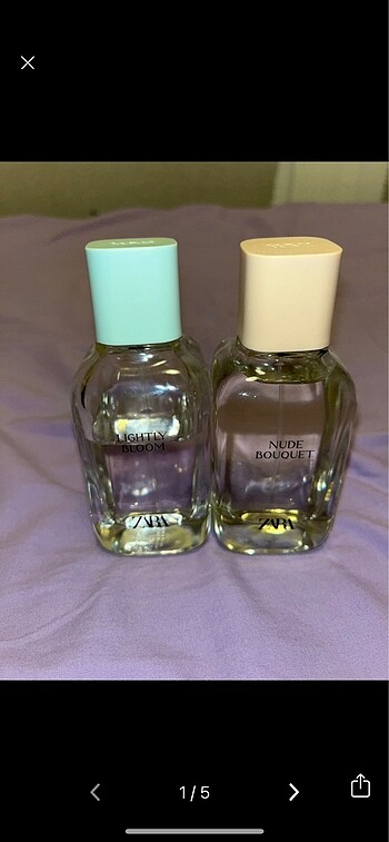 Zara Zara lightly bloom ve nude bouquet parfüm