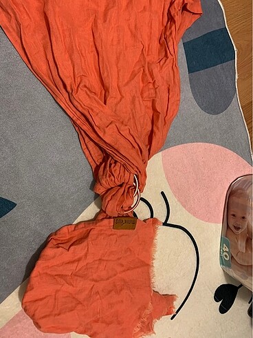 Minik kuş keten halka sling