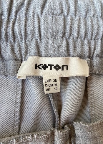 Koton Gri Midi Kadın Rahat Kesim pantolon
