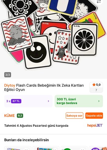  Bebeğimin ilk zeka kartları