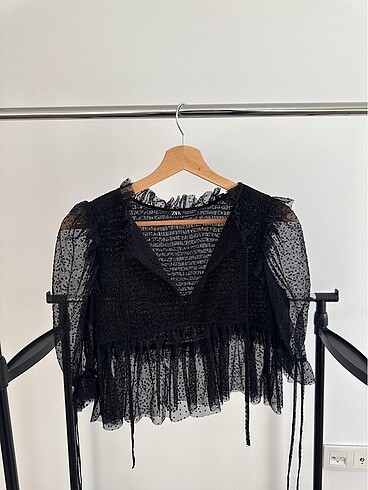 Zara tül crop