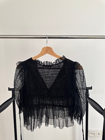 m Beden Zara tül crop