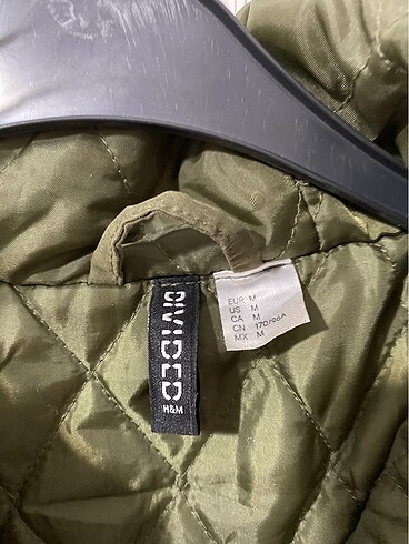 H&M Kadın Haki Kürklü Mont - Görsel 2