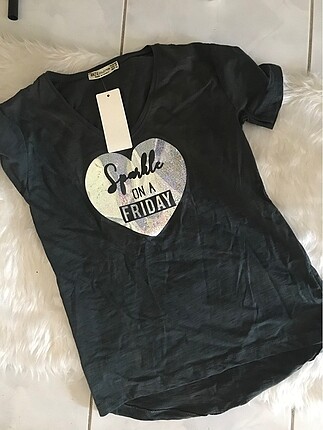 Yarım kol bluz t-short