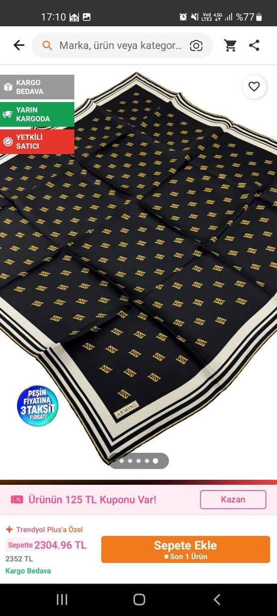 Armine İpek Eşarp - Görsel 5