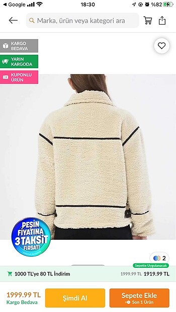 xl Beden ten rengi Renk Astarlı Peluş Kaban