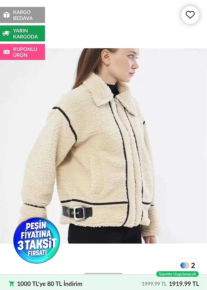 Astarlı Peluş Kaban - Görsel 2