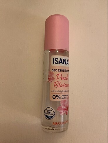 isana peach blossom şeftalili deodorant vücut spreyi
