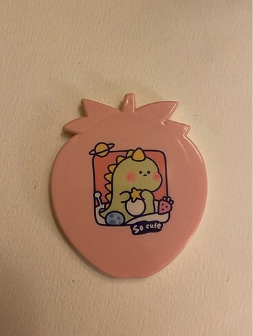 sevimli pembe taraklı cep aynası