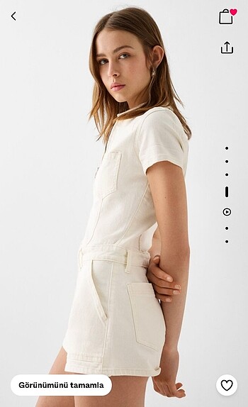 s Beden ten rengi Renk bershka tulum SATILDI