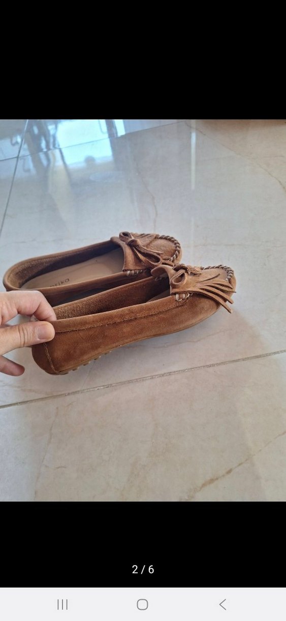 Fabrika hakiki deri süet ayakkabı - Görsel 2