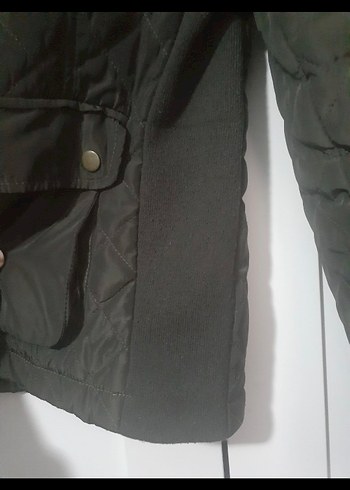 Mango yeşil kapitone ceket - Görsel 4