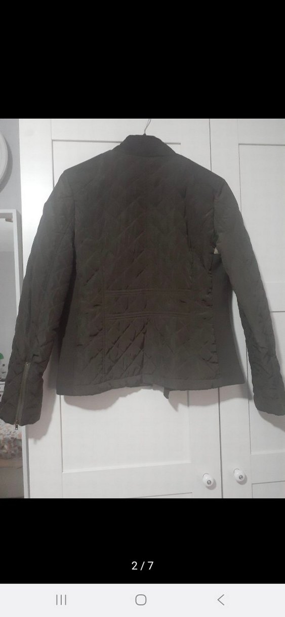 Mango yeşil kapitone ceket - Görsel 2