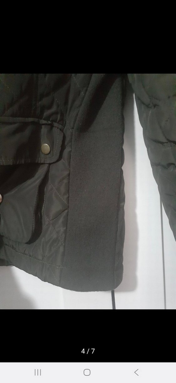 Mango yeşil kapitone ceket - Görsel 4