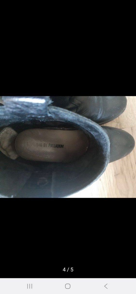 Siyah Deri bayan bot - Görsel 4