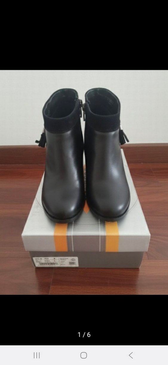 Tokalı Siyah Deri Kadın Bot - Görsel 2