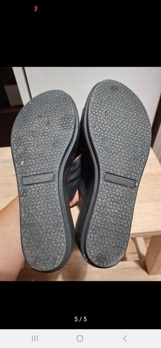 Siyah Dolgu Topuklu Kadın Terlik - Görsel 5