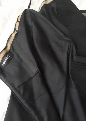 Network saten elbise - Görsel 8