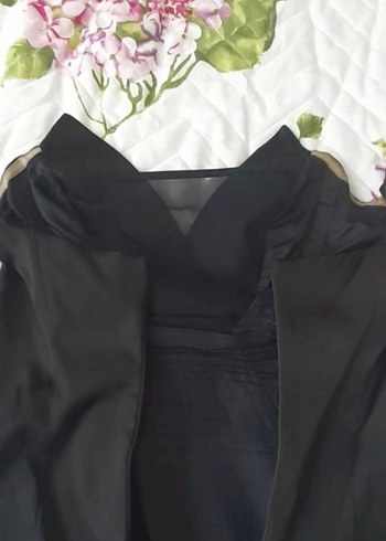 Network saten elbise - Görsel 6