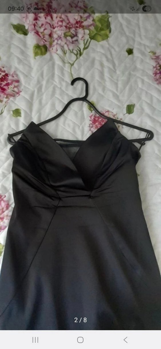 Network saten elbise - Görsel 4