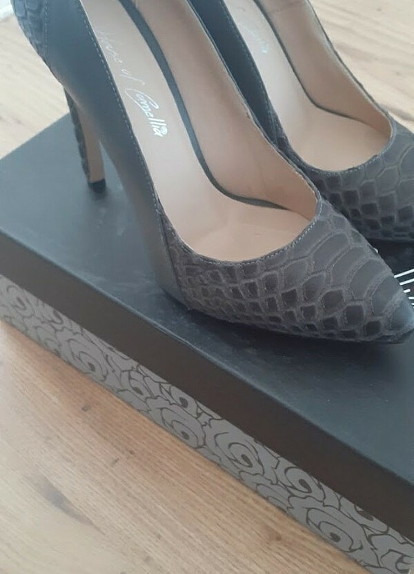 gri gerçek deri ayakkabı - Görsel 3