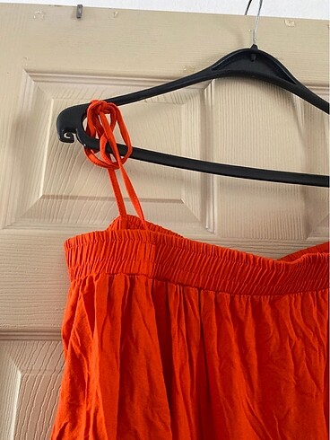 xxl Beden turuncu Renk DeFacto Yazlik Elbise