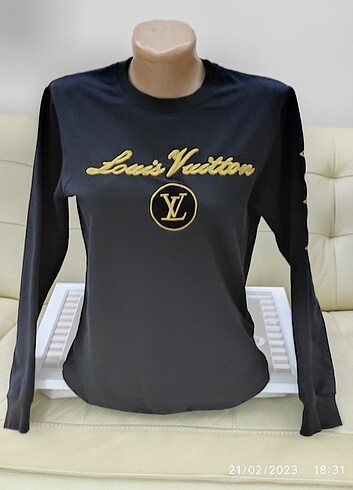 LV Monogram İşlemeli Kazak Sweatshirt 