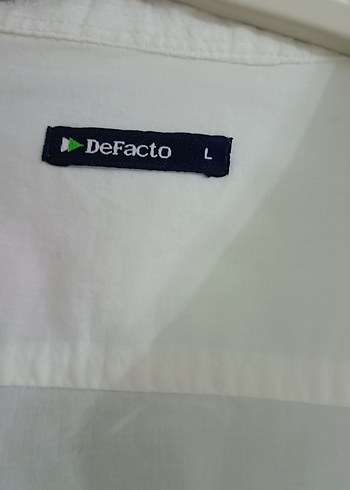 Düğmeli Beyaz Keten erkek Gömlek - Görsel 2