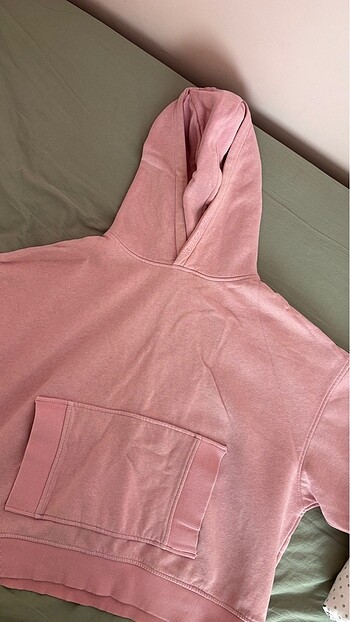 pembe sweatshirt pamuklu