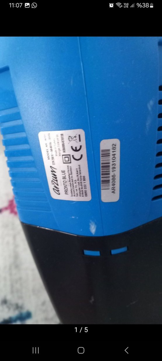 Arzum Pronto Blue Renkli Elektrikli Süpürge - Görsel 5