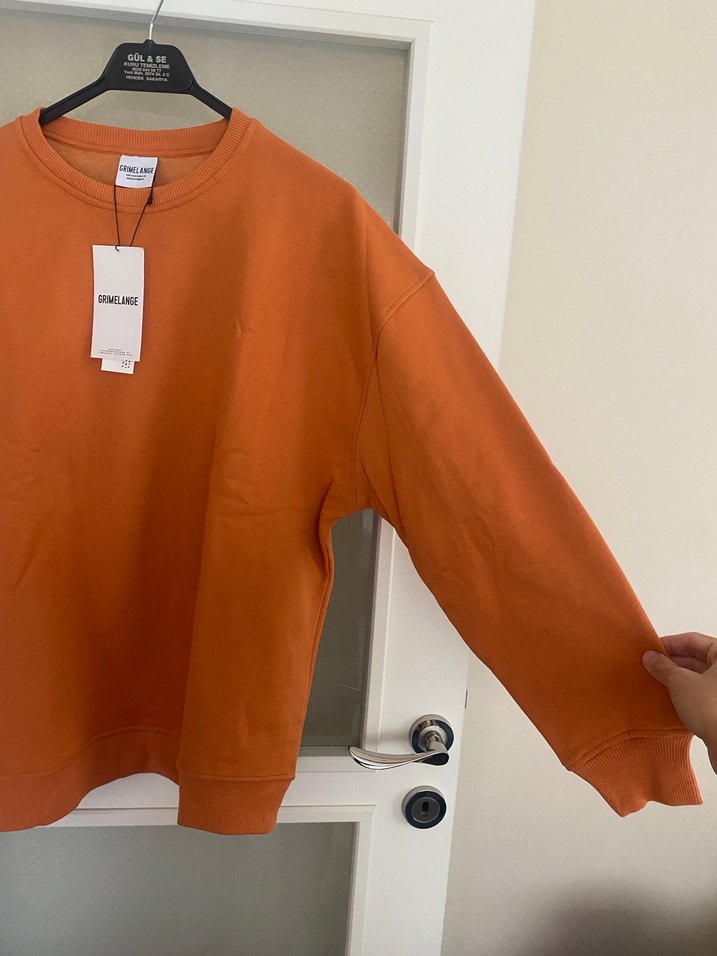 Kadın Bej Baskılı Rahat Kesim Sweatshirt - Görsel 4