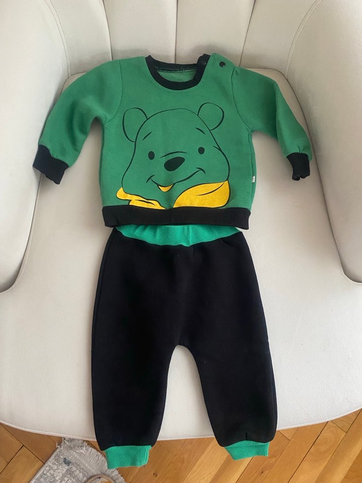 Yeşil Baskılı Erkek Bebek Takımı - Görsel 2