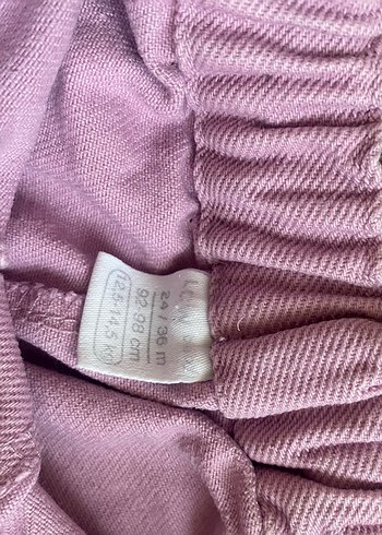 Kızlar için Lila ve Kahverengi Pamuklu Bol Kesim Pantolon - Görsel 3