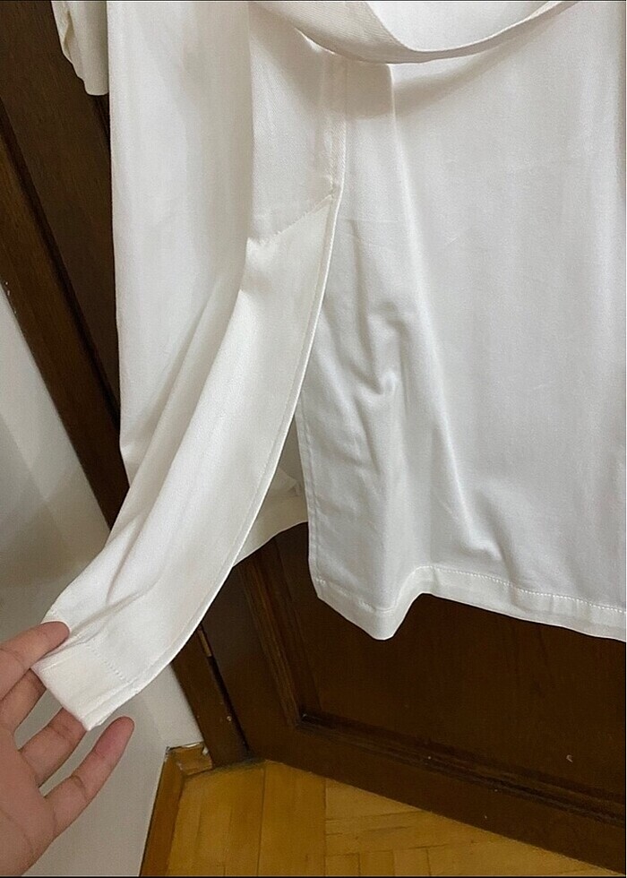 Trençkot beyaz - Görsel 5